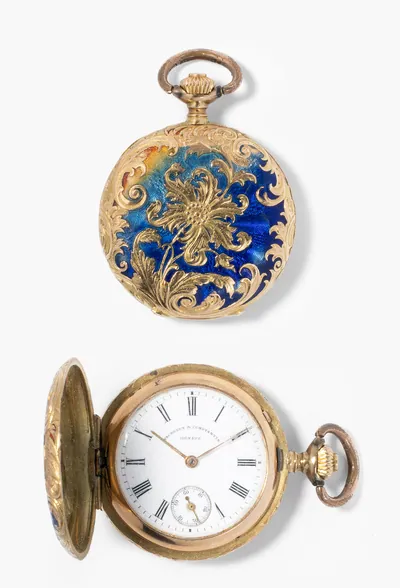 Schuler Auktionen AG - Vacheron Constantin, kleine Email-Taschenuhr, um 1900