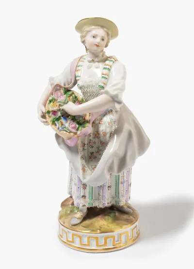 Schuler Auktionen AG - Meissen, Figur "Gärtnerin"
