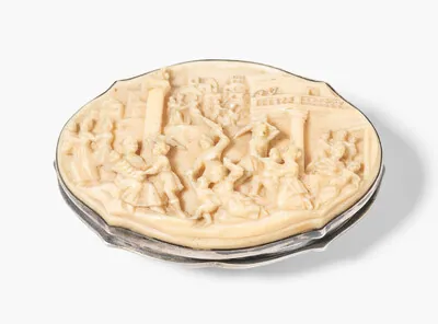 Schuler Auktionen AG - Elfenbeindose, 19.Jh. 