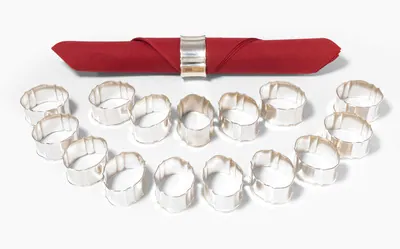 Schuler Auktionen AG - Set: 16 Serviettenringe, Schaffhausen 20.Jh.