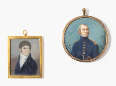 Schuler Auktionen AG - Lot: 2 Porträtminiaturen, Französische Schule um 1800