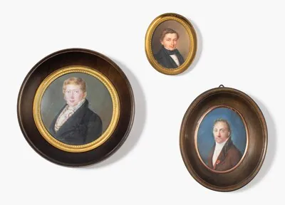 Schuler Auktionen AG - Lot: 3 Porträtminiaturen, Schweizer Schule, 1.Hälfte 19.Jh. 