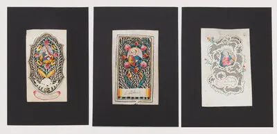 Schuler Auktionen AG - 3 Spitzenbilder "Hl. Magdalena"/"Hl. Petrus"/"Hl. Familie"