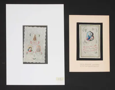 Schuler Auktionen AG - 2 Spitzenbilder "3 Marien-Gnadenbilder"/"Hl. Magdalena"