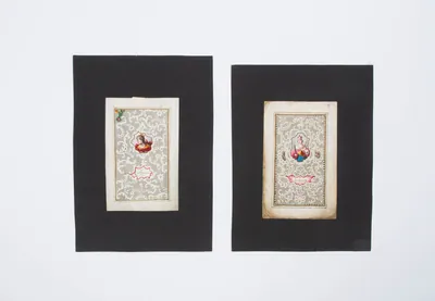 Schuler Auktionen AG - 2 Spitzenbilder "Hl. Kunigunde"/"Hl. Katharina"