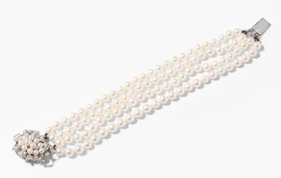 Schuler Auktionen AG - Kulturperlen-Diamant-Bracelet