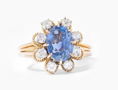 Schuler Auktionen AG - Saphir-Diamant-Ring