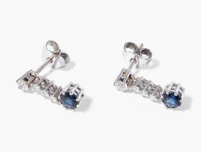 Schuler Auktionen AG - Saphir-Diamant-Ohrstecker
