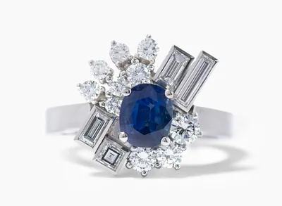 Schuler Auktionen AG - Saphir-Diamant-Ring