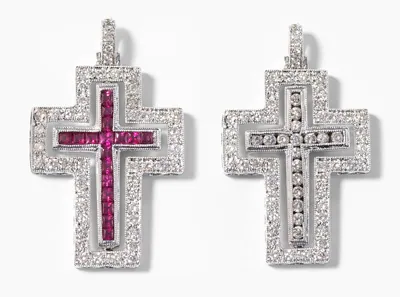 Schuler Auktionen AG - Diamant-Rubin-Anhänger