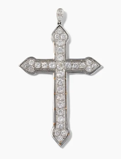 Schuler Auktionen AG - Art Déco Diamant-Kreuzanhänger