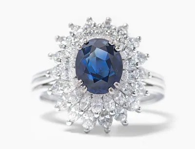 Schuler Auktionen AG - Saphir-Diamant-Ring