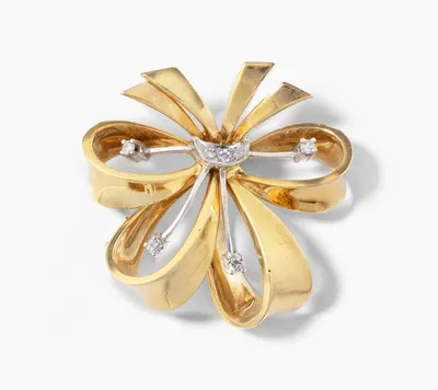 Schuler Auktionen AG - Diamant-Schleifenbrosche