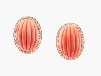 Schuler Auktionen AG - Trudel Edelkorallen-Brillant-Ohrclips