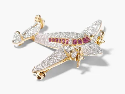 Schuler Auktionen AG - Flugzeug-Brosche
