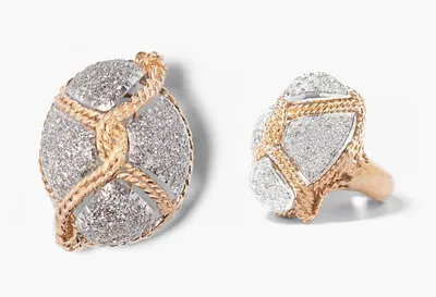 Schuler Auktionen AG - Set: Diamantring und Brosche