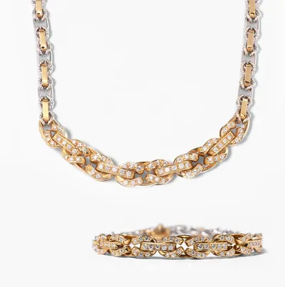 Schuler Auktionen AG - Set: Brillantcollier und Bracelet