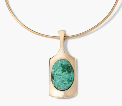 Schuler Auktionen AG - Halsreif mit Steinanhänger