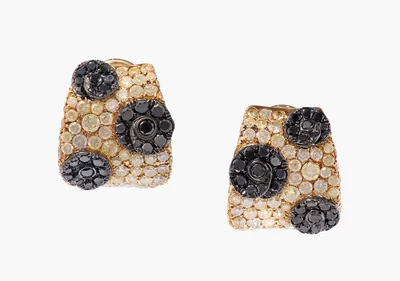 Schuler Auktionen AG - Diamant-Pavé-Ohrclips