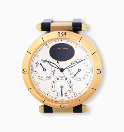 Schuler Auktionen AG - Cartier "Pasha" Tischuhr mit Kalender, 1990er Jahre