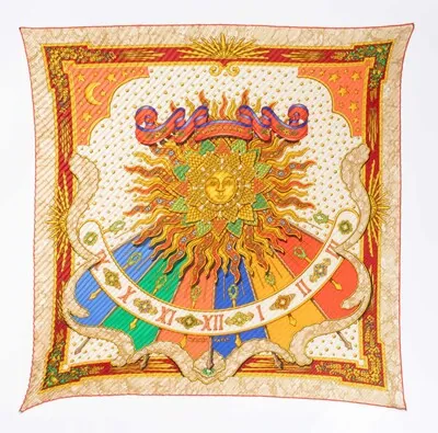 Schuler Auktionen AG - Hermès, Foulard plissé "Carpe diem"