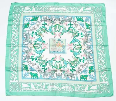 Schuler Auktionen AG - Hermès, Foulard "Early America"