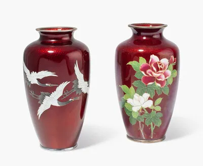Schuler Auktionen AG - Lot: 2 Ginbari-Cloisonné-Vasen