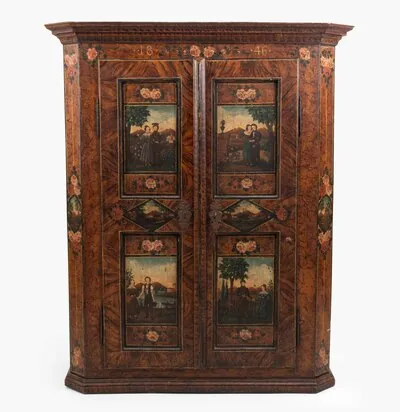 Schuler Auktionen AG - Bemalter Schrank