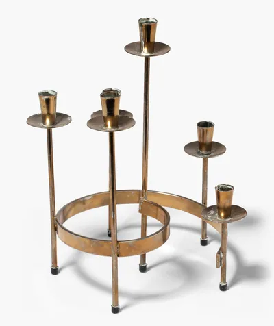 Schuler Auktionen AG - Harry Boström (zugeschrieben), Mid-Century Kerzenleuchter