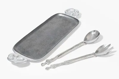 Schuler Auktionen AG - Carrol Boyes, Tablett und Salatbesteck