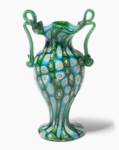Schuler Auktionen AG - Fratelli Toso (zugeschrieben), Henkelvase "Millefiori"