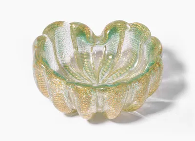 Schuler Auktionen AG - Ercole Barovier für Barovier & Toso Murano, Ascherschale "Cordonato oro"