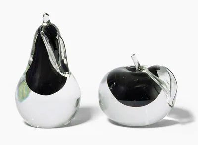 Schuler Auktionen AG - Antonio da Ros für Cenedese Vetri d'Arte, Murano, 2 Buchstützen "Sommerso"