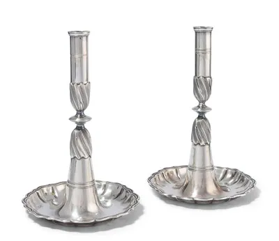 Schuler Auktionen AG - 1 Paar Trompetenleuchter, Zürich um 1761–79