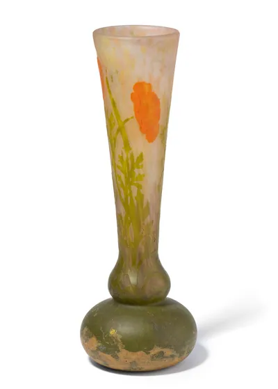 Schuler Auktionen AG - Daum Frères, Vase "Pavots jaunes"