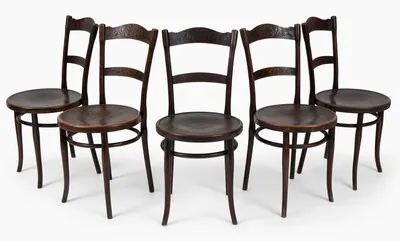 Schuler Auktionen AG - Gebrüder Thonet, 5 Bistrostühle