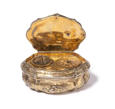 Schuler Auktionen AG - Doppeldose mit Sonnenuhr und Kompass