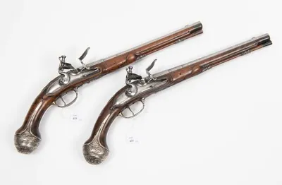 Schuler Auktionen AG - Steinschloss-Pistolenpaar