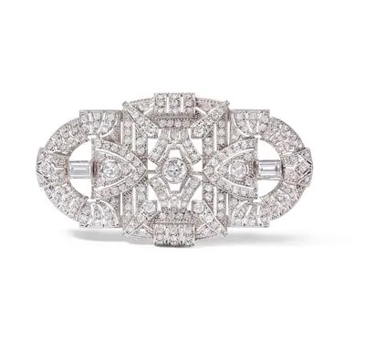 Schuler Auktionen AG - Art Déco Diamant-Brosche