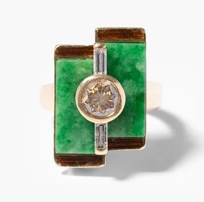 Schuler Auktionen AG - Otto Klein Jade-Diamant-Ring