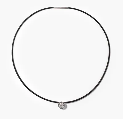 Schuler Auktionen AG - Brillant-Anhänger mit Kautschuk-Halsreif