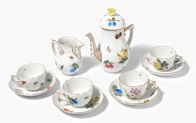 Schuler Auktionen AG - Herend, Mokkaservice "Fruits Necker"