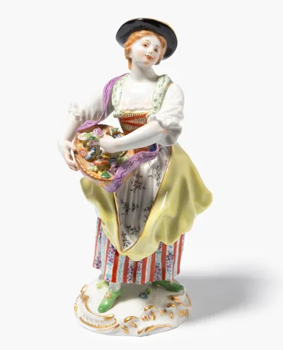 Schuler Auktionen AG - Meissen, Figur "Gärtnerin"