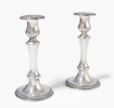 Schuler Auktionen AG - 1 Paar Kerzenstöcke, Schwäbisch Gmünd 20.Jh. 