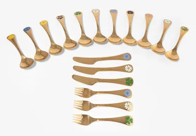 Schuler Auktionen AG - Lot: 17 Jahresbesteckteile, Dänemark 1971–1981