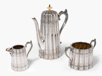Schuler Auktionen AG - Kaffeeservice, Sheffield 1892
