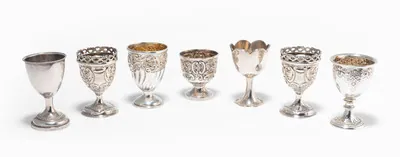 Schuler Auktionen AG - Lot: 7 Eierbecher, England 19./20.Jh.  