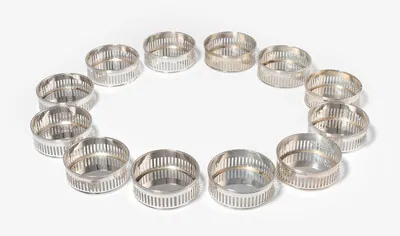 Schuler Auktionen AG - Lot: 12 Gläseruntersetzer, Mailand 20.Jh. 