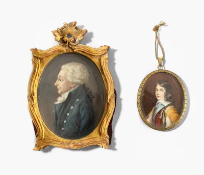 Schuler Auktionen AG - Lot: 2 Porträtminiaturen, 18./19.Jh. 