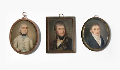 Schuler Auktionen AG - Lot: 3 Porträtminiaturen, um 1800